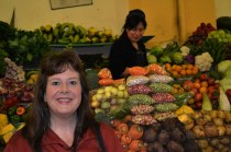 Photo of Terri at the market