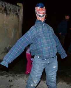 Our "old man" we made with our fellow missionaries.