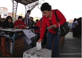 Voting in Ecuador